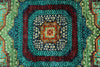 6x8 Turquoıse and Navy Turkish Tribal Rug