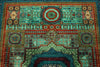 6x8 Turquoıse and Navy Turkish Tribal Rug