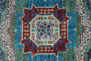 6x8 Purple and Turquoıse Turkish Tribal Rug