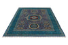 6x8 Purple and Turquoıse Turkish Tribal Rug