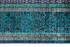 6x8 Purple and Turquoıse Turkish Tribal Rug