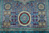 6x8 Purple and Turquoıse Turkish Tribal Rug