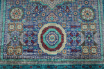 6x8 Purple and Turquoıse Turkish Tribal Rug