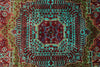 6x8 Multicolor and Red Turkish Tribal Rug