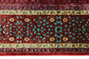 6x8 Multicolor and Red Turkish Tribal Rug