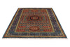 6x8 Multicolor and Blue Turkish Tribal Rug