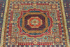 6x8 Multicolor and Blue Turkish Tribal Rug