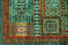 6x8 Turquoıse and Blue Turkish Tribal Rug