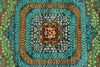 6x8 Turquoıse and Blue Turkish Tribal Rug