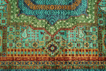 6x8 Turquoıse and Blue Turkish Tribal Rug