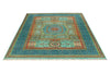 6x8 Turquoıse and Blue Turkish Tribal Rug