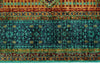 6x8 Turquoıse and Blue Turkish Tribal Rug