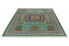 6x8 Turquoıse and Gray Turkish Tribal Rug