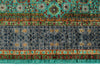 6x8 Turquoıse and Gray Turkish Tribal Rug