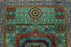 6x8 Turquoıse and Gray Turkish Tribal Rug