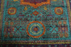 6x8 Light Blue and Purple Turkish Tribal Rug