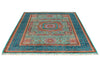 6x8 Turquoıse and Navy Turkish Tribal Rug