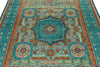 6x8 Multicolor and Blue Turkish Tribal Rug