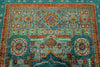 6x8 Multicolor and Blue Turkish Tribal Rug