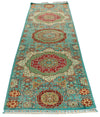 3x10 Turquoıse and Multicolor Turkish Tribal Runner