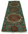 3x10 Turquoıse and Multicolor Turkish Tribal Runner