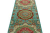 3x10 Turquoıse and Multicolor Turkish Tribal Runner
