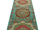 3x10 Turquoıse and Multicolor Turkish Tribal Runner