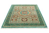 5x7 Turquoıse and Multicolor Turkish Tribal Rug