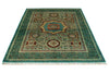 5x7 Turquoıse and Multicolor Turkish Tribal Rug
