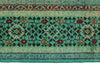 5x7 Turquoıse and Multicolor Turkish Tribal Rug