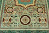 5x7 Turquoıse and Multicolor Turkish Tribal Rug