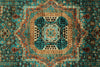 5x7 Turquoıse and Rust Turkish Tribal Rug