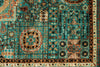 5x7 Turquoıse and Rust Turkish Tribal Rug