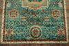 5x7 Turquoıse and Rust Turkish Tribal Rug