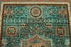 5x7 Turquoıse and Rust Turkish Tribal Rug