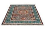 5x7 Multicolor and Blue Turkish Tribal Rug