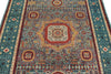 5x7 Multicolor and Blue Turkish Tribal Rug