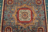 5x7 Multicolor and Blue Turkish Tribal Rug