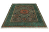 5x7 Multicolor and Green Turkish Tribal Rug