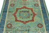 4x6 Multicolor and Navy Turkish Tribal Rug