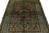 4x6 Gray and Multicolor Turkish Tribal Rug