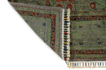 4x6 Gray and Multicolor Turkish Tribal Rug