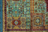 6x8 Multicolor and Blue Turkish Tribal Rug