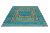 6x8 Multicolor and Blue Turkish Tribal Rug