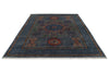 7x10 Multicolor and Gray Turkish Tribal Rug