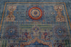 7x10 Multicolor and Gray Turkish Tribal Rug