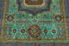 5x7 Light Blue and Gray Turkish Tribal Rug