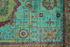 4x6 Turquoise and Red Turkish Tribal Rug