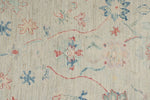 3x10 Gray and Ivory Turkish Oushak Runner