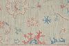 3x10 Gray and Ivory Turkish Oushak Runner